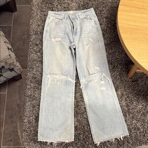 Light Blue Distressed Women's Jeans | Altar’d State